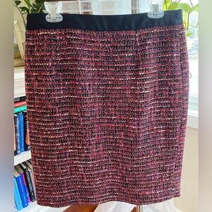 Boden Multi-color Tweed Pencil Skirt